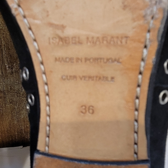 ISABEL MARANT Suede  Flat Booties Size 36 EU or 6 US Made in Portugal - Picture 6 of 9